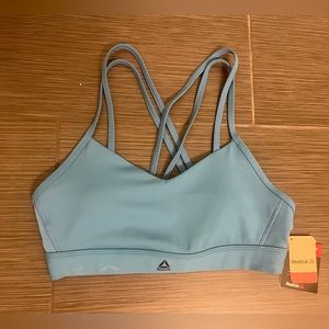 Reebok strappy sports bra, size medium